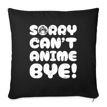 Anime Manga Anime Fille - Housse de coussin décorative 45 x 45 cm - noir - Devant