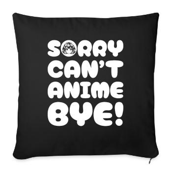 Anime Manga Anime Fille - Housse de coussin décorative 45 x 45 cm - noir - Devant