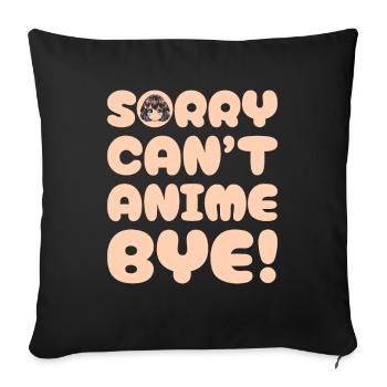 Anime Manga Anime Fille - Housse de coussin décorative 45 x 45 cm - noir - Devant