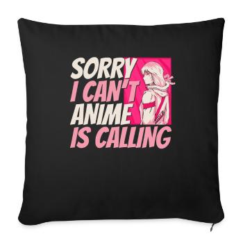 Anime Manga Anime Fille - Housse de coussin décorative 45 x 45 cm - noir - Devant