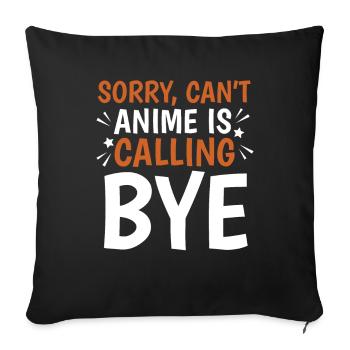 Anime Manga Anime Fille - Housse de coussin décorative 45 x 45 cm - noir - Devant