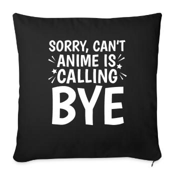 Anime Manga Anime Fille - Housse de coussin décorative 45 x 45 cm - noir - Devant