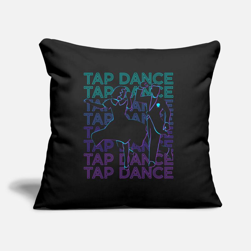Claquettes Danseuse Chaussure Danse Rétro Housse de coussin décorative 45 x 45 cm