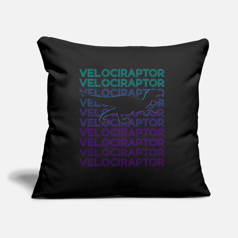 Velociraptor Dinosaurier Retro Sofakissenbezug 45 x 45 cm