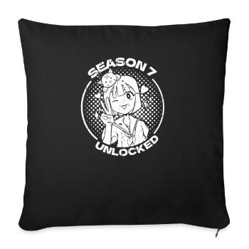 Anime Manga Anime Birthday Girl - Sofa pillowcase 17,3'' x 17,3'' (45 x 45 cm) - black - Front