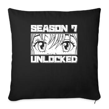 Anime Manga Anime Birthday Girl - Sofa pillowcase 17,3'' x 17,3'' (45 x 45 cm) - black - Front