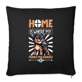 Accueil - Majorero Canario - Housse de coussin décorative 45 x 45 cm - noir - Devant