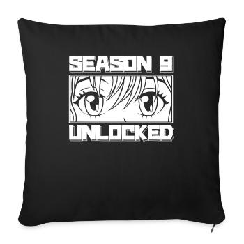 Anime Manga Anime Birthday Girl - Sofa pillowcase 17,3'' x 17,3'' (45 x 45 cm) - black - Front
