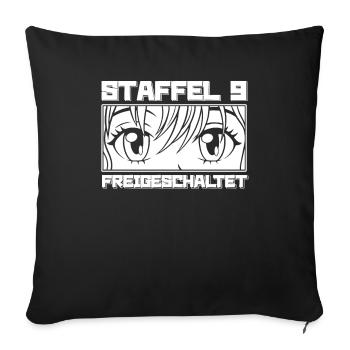 Anime Manga Anime Birthday Girl - Sofa pillowcase 17,3'' x 17,3'' (45 x 45 cm) - black - Front