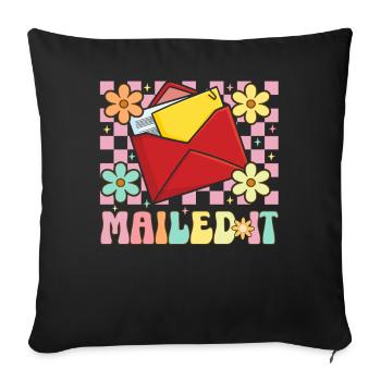 Dispatched Postal Service Postal Employee Letter Carriers - Sofa pillowcase 17,3'' x 17,3'' (45 x 45 cm) - black - Front