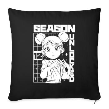 Anime Manga Anime Birthday Girl - Sofa pillowcase 17,3'' x 17,3'' (45 x 45 cm) - black - Front