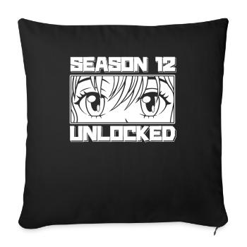 Anime Manga Anime Birthday Girl - Sofa pillowcase 17,3'' x 17,3'' (45 x 45 cm) - black - Front