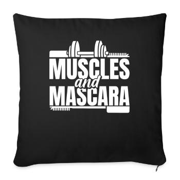 Haltérophilie Haltérophiles Femmes fortes - Housse de coussin décorative 45 x 45 cm - noir - Devant