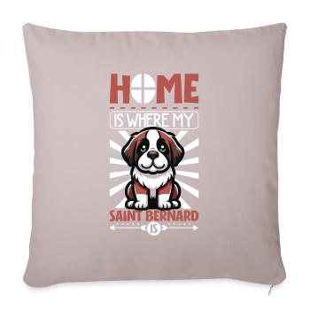 Home - St. Bernard - Sofa pillowcase 17,3'' x 17,3'' (45 x 45 cm) - light taupe - Front