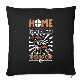 Accueil - Treeing Cur - Housse de coussin décorative 45 x 45 cm - noir - Devant