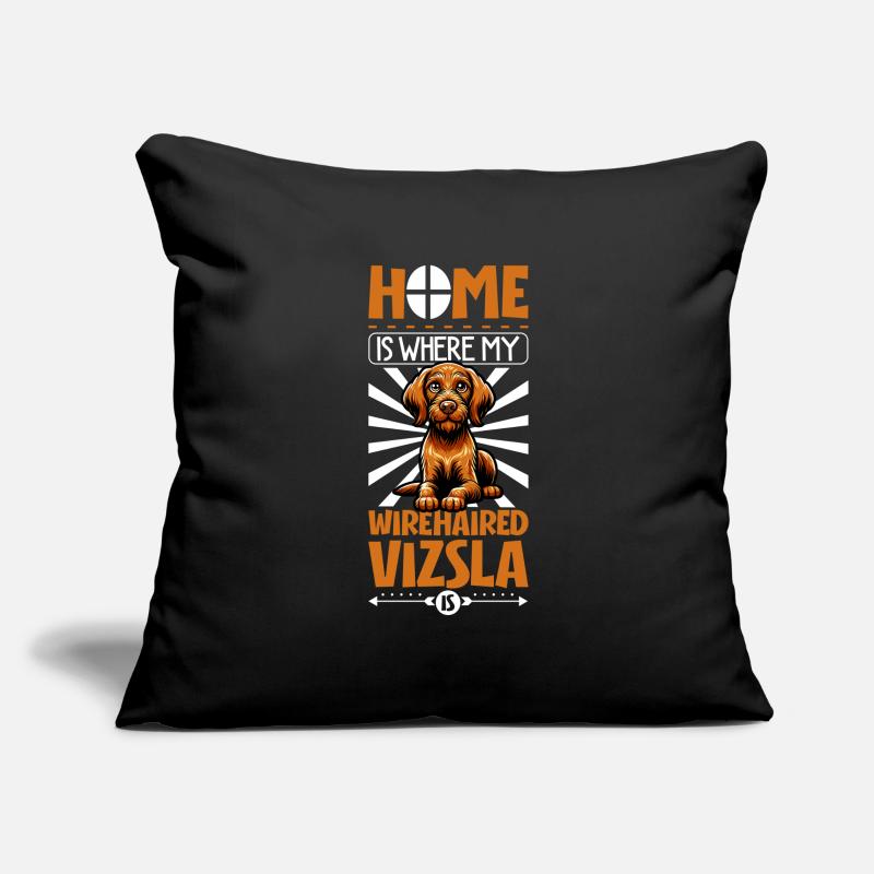 Home - Wirehaired Hungarian Pointer Sofa pillowcase 17,3'' x 17,3'' (45 x 45 cm)
