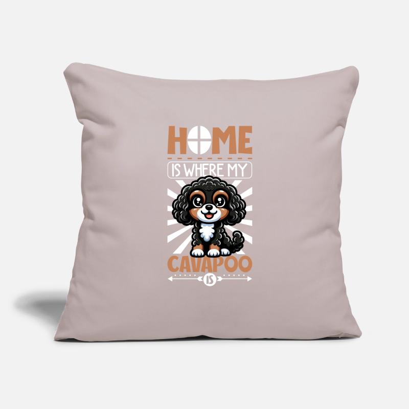 Accueil - Cavapoo Housse de coussin décorative 45 x 45 cm