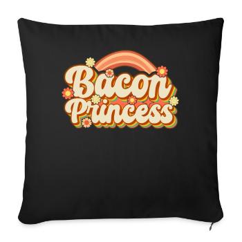 Bacon Princess Groovy Bacon Girl - Sofakissenbezug 45 x 45 cm - Schwarz - Vorne