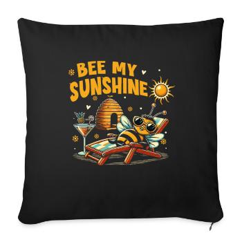 Bee lovers Beekeepers Nature lovers Beekeepers - Sofa pillowcase 17,3'' x 17,3'' (45 x 45 cm) - black - Front