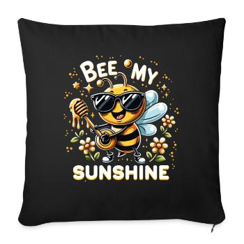 Bee Lovers Beekeepers Naturefriends Beekeepers - Sofa pillowcase 17,3'' x 17,3'' (45 x 45 cm) - black - Front