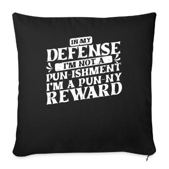 Black Humor Funny Funny Pun - Sofa pillowcase 17,3'' x 17,3'' (45 x 45 cm) - black - Front