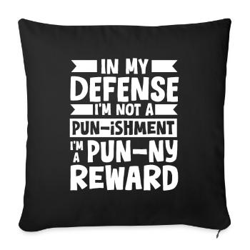 Black Humor Funny Funny Pun - Sofa pillowcase 17,3'' x 17,3'' (45 x 45 cm) - black - Front