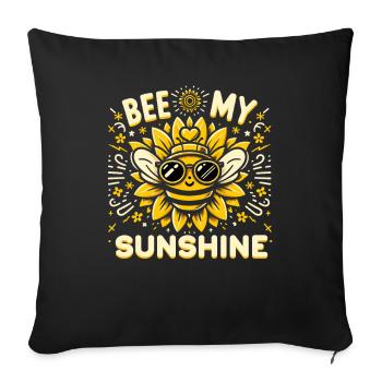 Bee Lovers Beekeepers Naturefriends Beekeepers - Sofa pillowcase 17,3'' x 17,3'' (45 x 45 cm) - black - Front