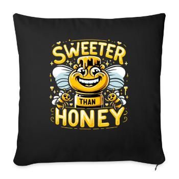 Amoureux des abeilles Apiculteurs Amis de la nature Apiculteurs - Housse de coussin décorative 45 x 45 cm - noir - Devant