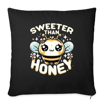 Amoureux des abeilles Apiculteurs Amis de la nature Apiculteurs - Housse de coussin décorative 45 x 45 cm - noir - Devant