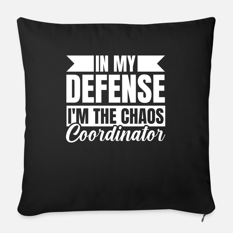 Papa Papa Drôle Drôle Papa Pour Ma Défense - Housse de coussin décorative 45 x 45 cm - noir