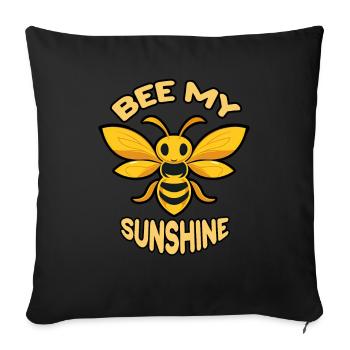 Bee Lovers Beekeepers Naturefriends Beekeepers - Sofa pillowcase 17,3'' x 17,3'' (45 x 45 cm) - black - Front