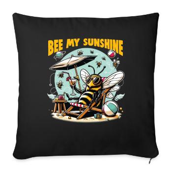 Bee Lovers Beekeepers Naturefriends Beekeepers - Sofa pillowcase 17,3'' x 17,3'' (45 x 45 cm) - black - Front