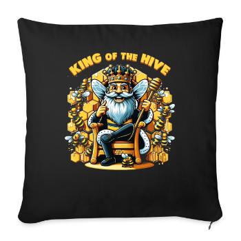 Bee Lovers Beekeepers Naturefriends Beekeepers - Sofa pillowcase 17,3'' x 17,3'' (45 x 45 cm) - black - Front