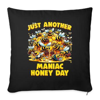 Bee Lovers Beekeepers Naturefriends Beekeepers - Sofa pillowcase 17,3'' x 17,3'' (45 x 45 cm) - black - Front