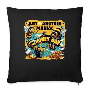 Bee Lovers Beekeepers Naturefriends Beekeepers - Sofa pillowcase 17,3'' x 17,3'' (45 x 45 cm) - black - Front