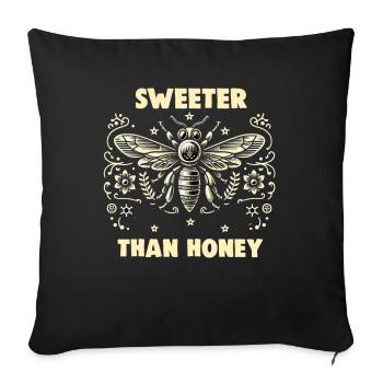 Amoureux des abeilles Apiculteurs Amis de la nature Apiculteurs - Housse de coussin décorative 45 x 45 cm - noir - Devant