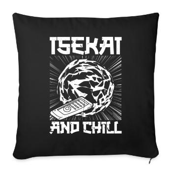 Anime Manga Isekai - Sofakissenbezug 45 x 45 cm - Schwarz - Vorne