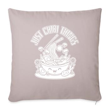 Anime Manga Chibi - Sofa pillowcase 17,3'' x 17,3'' (45 x 45 cm) - light taupe - Front