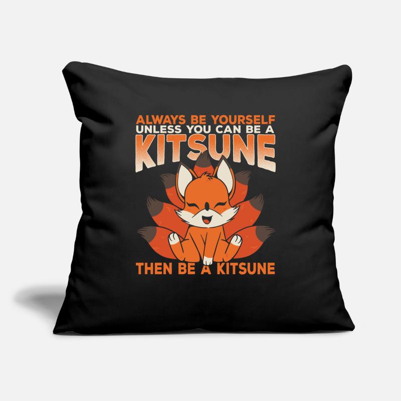 Kitsune Fox Kawaii Fox Gift Sofa pillowcase 17,3'' x 17,3'' (45 x 45 cm)