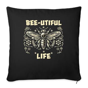 Bee Lovers Beekeepers Naturefriends Beekeepers - Sofa pillowcase 17,3'' x 17,3'' (45 x 45 cm) - black - Front