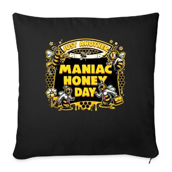 Bee Lovers Beekeepers Naturefriends Beekeepers - Sofa pillowcase 17,3'' x 17,3'' (45 x 45 cm) - black - Front