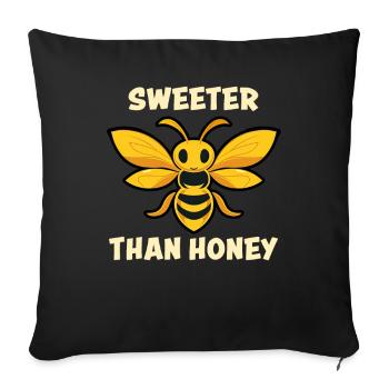 Amoureux des abeilles Apiculteurs Amis de la nature Apiculteurs - Housse de coussin décorative 45 x 45 cm - noir - Devant