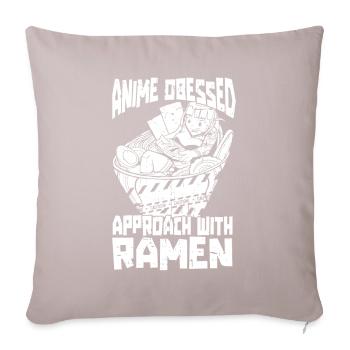Bol de Ramen Manga Anime - Housse de coussin décorative 45 x 45 cm - taupe clair - Devant