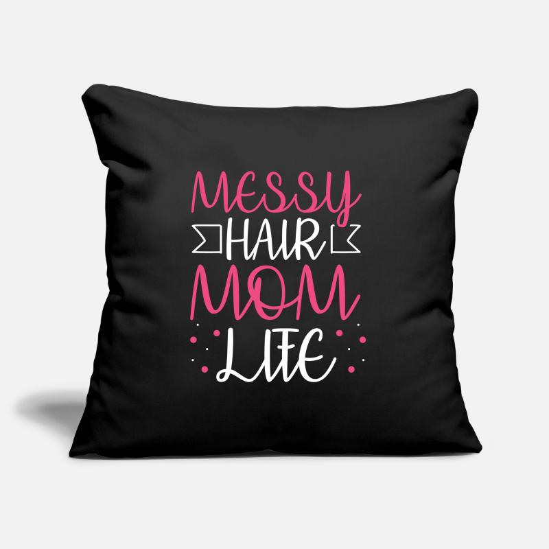 Mama Mutter Unordentliches Brötchen Mutterleben Sofakissenbezug 45 x 45 cm