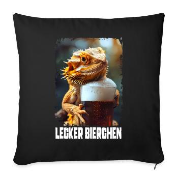 Delicious Beer Bartagam - Sofa pillowcase 17,3'' x 17,3'' (45 x 45 cm) - black - Front