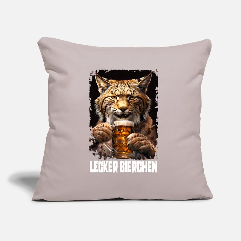 Lecker Bierchen Rotluchs Sofakissenbezug 45 x 45 cm