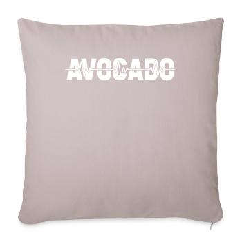 Avocado Ekg Heartbeat - Sofa pillowcase 17,3'' x 17,3'' (45 x 45 cm) - light taupe - Front