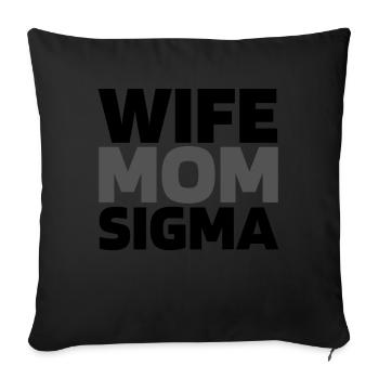 Schwesternschaft Soroitas Sigma Mama - Sofakissenbezug 45 x 45 cm - Schwarz - Vorne