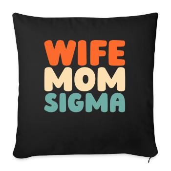 Schwesternschaft Soroitas Sigma Mama - Sofakissenbezug 45 x 45 cm - Schwarz - Vorne