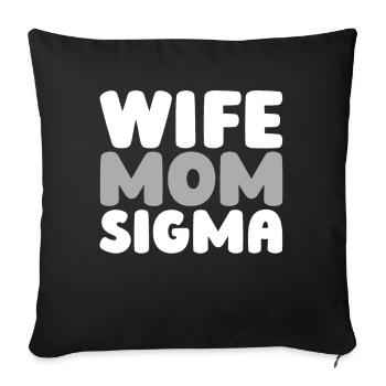 Schwesternschaft Soroitas Sigma Mama - Sofakissenbezug 45 x 45 cm - Schwarz - Vorne
